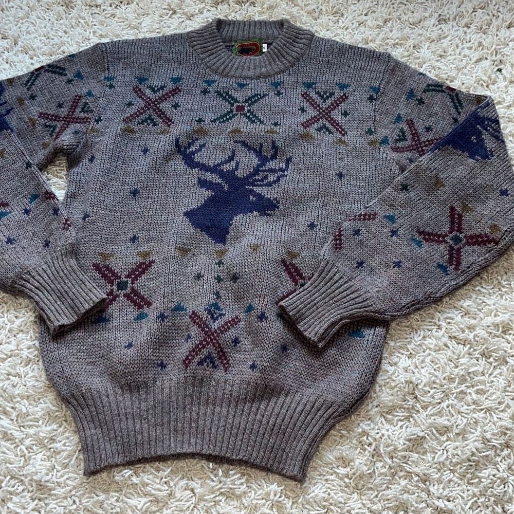 Vintage Boston Traders Sweater  100% Pure Wool  Small
